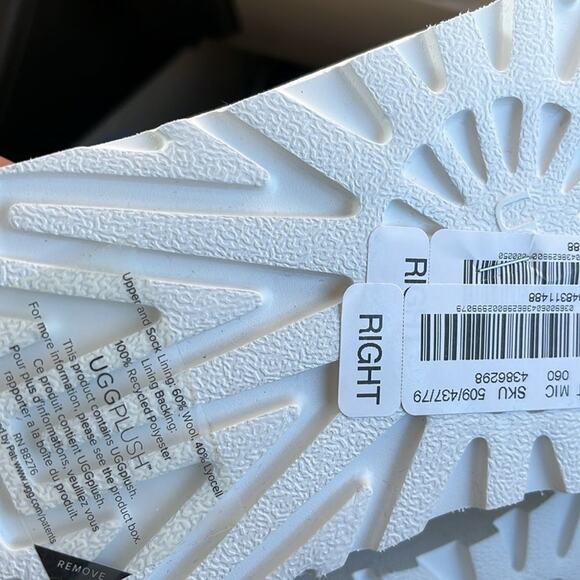 UGG Mens Neumel White Leather Chukka Ankle Boots Slippers Size 9 - Picture 4 of 4